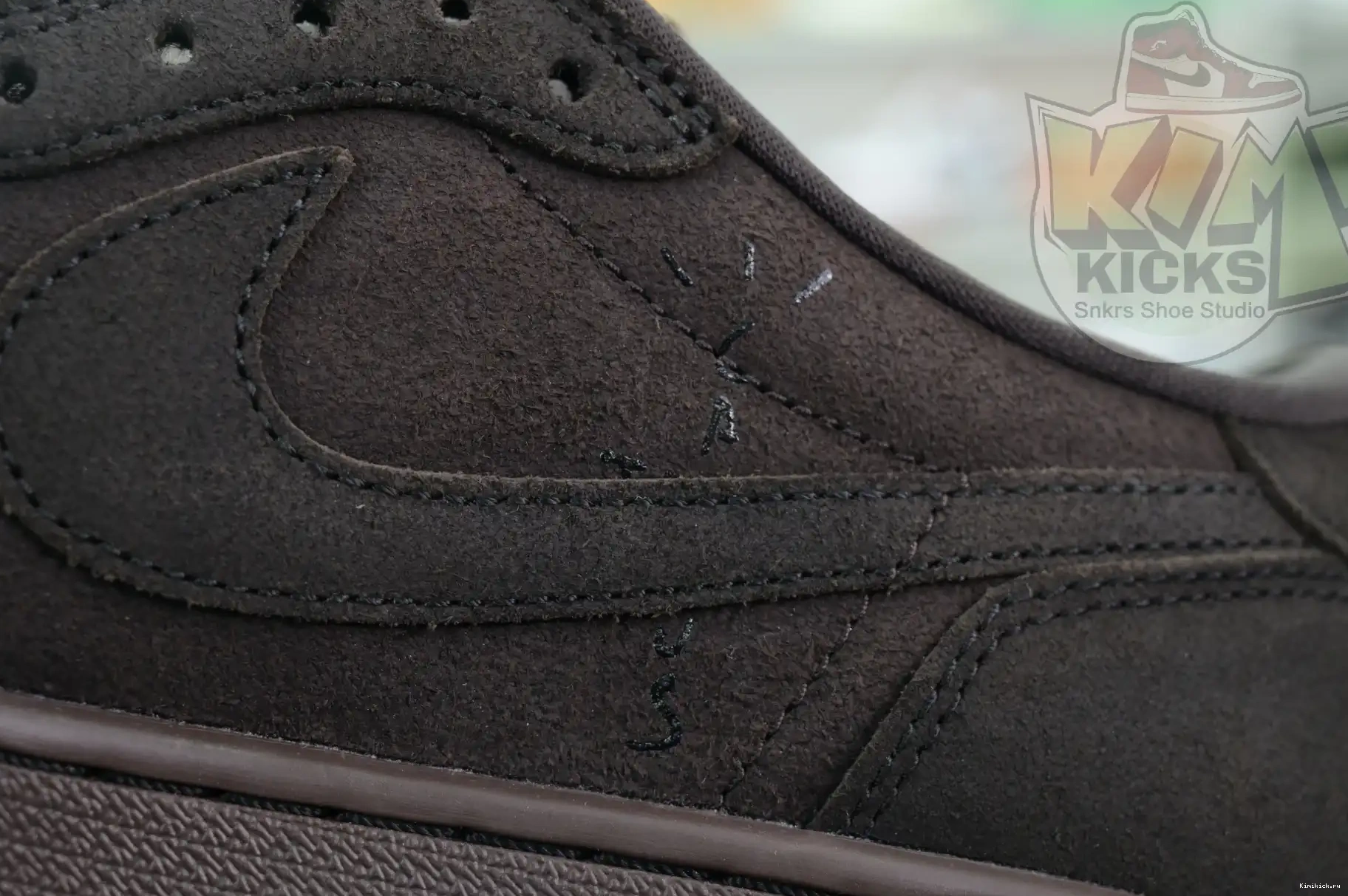 Air 1 x Jordan OG“Velvet Scott Kimikick Brown” Jordan Low Travis 0403